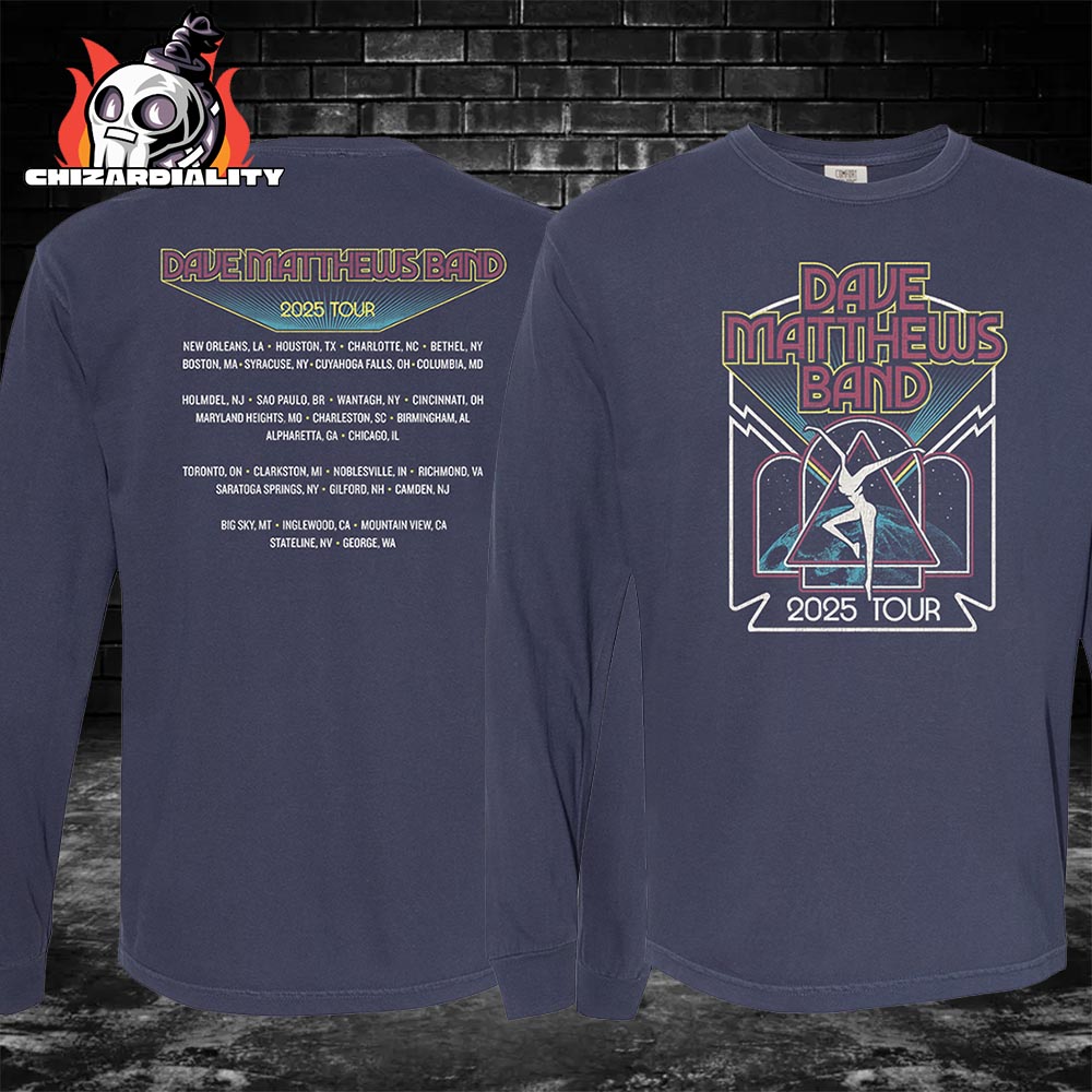 Dave Matthews Tour 2025 City List Long Sleeve Tee Merch Limited Two Sided Classic T-Shirt Dave Matthews Tour 2025 City List Long Sleeve Tee Merch Limited Two Sided Classic T-Shirt