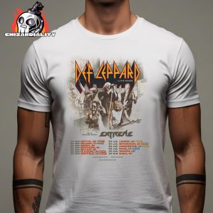 Def Leppard 2026 UK EU Tour Live 2026 With Extreme Band Kick Off At Paris On July 8th 2025 Classic T-Shirt