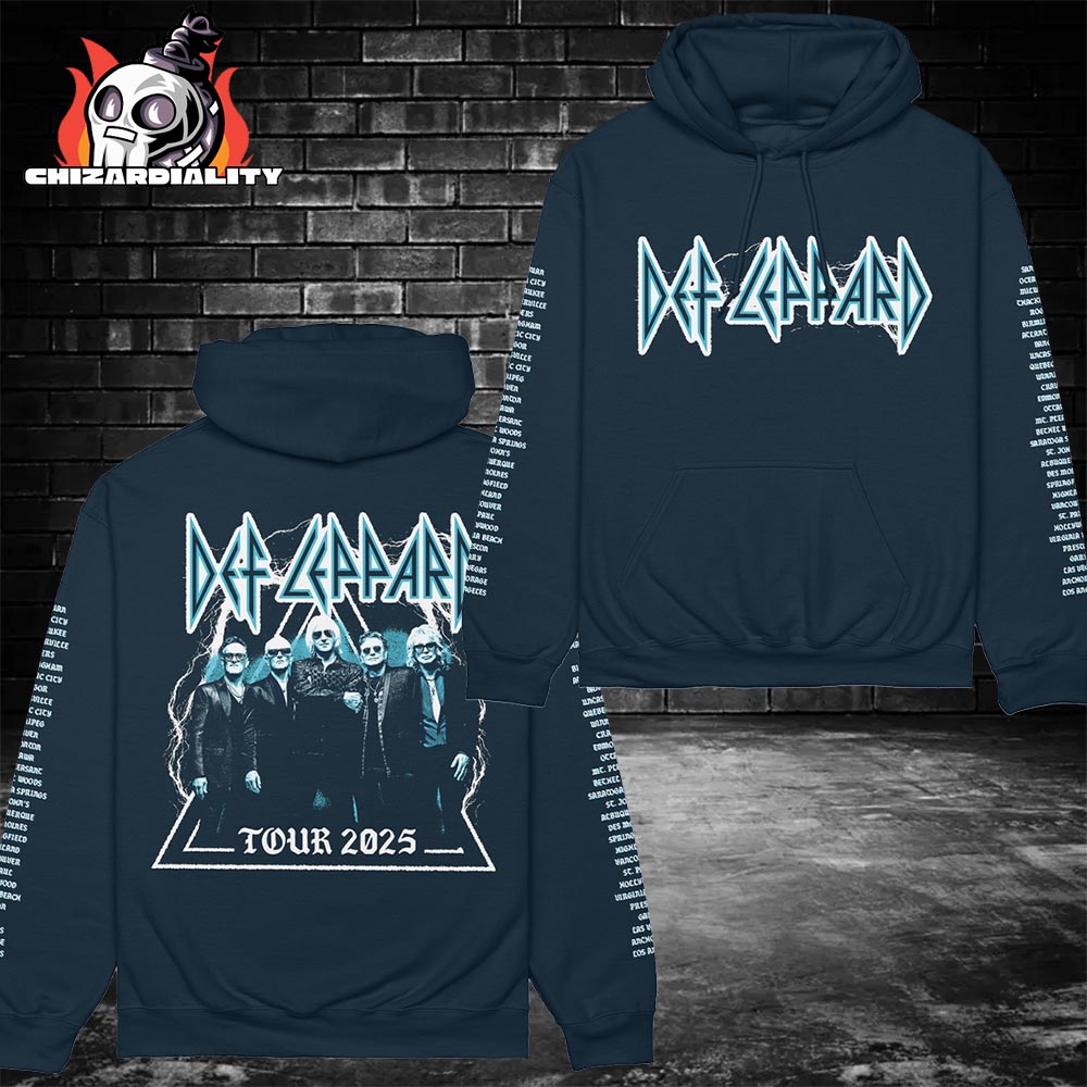 Def Leppard Electric Summer Tour 2025 Pullover Tee Classic T-Shirt Def Leppard Electric Summer Tour 2025 Pullover Tee Classic T-Shirt