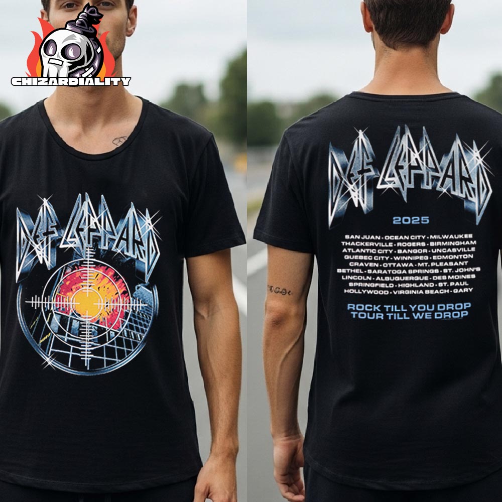 Def Leppard Pyromania Summer 2025 Tour Tee Merch Limited Two Sided Classic T-Shirt Def Leppard Pyromania Summer 2025 Tour Tee Merch Limited Two Sided Classic T-Shirt