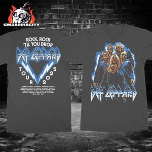Def Leppard Rock Rock Summer Tour 2025 Tee Merch Two Sided Classic T-Shirt