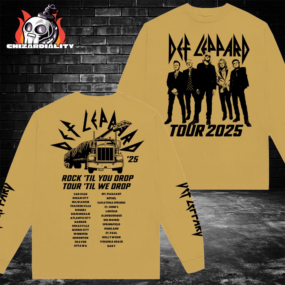 Def Leppard Summer Tour 2025 Long Sleeve Tee Merch Limited Classic T-Shirt Def Leppard Summer Tour 2025 Long Sleeve Tee Merch Limited Classic T-Shirt