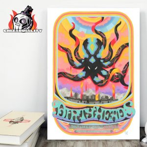 Dirty Heads On High 25 Event Poster For Show At Salt Lake City UT On October 3th 2025 Wall Decor Poster Canvas
