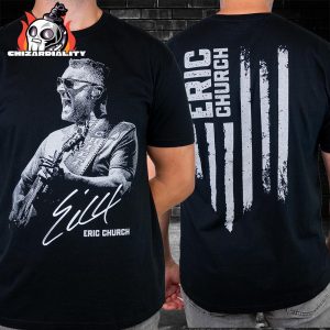 Eric Church Free The Machine Tour 2025 Icon Photo Tee Merch Two Sided Classic T-Shirt