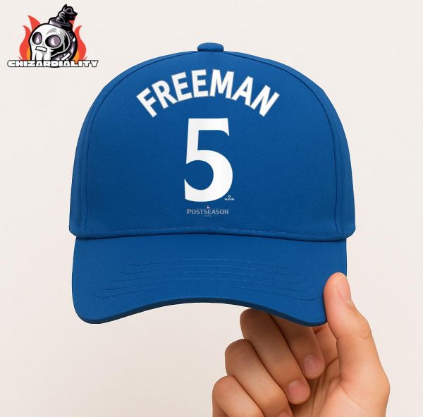 Freddie Freeman Los Angeles Dodgers 2025 World Series Name And Number Classic Hat Cap Snapback