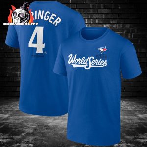 George Springer Toronto Blue Jays 2025 World Series Name And Number Two Sided Classic T-Shirt