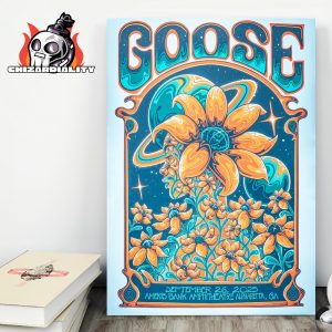 Goose The Band Event Poster For Show At Ameris Bank Amphitheatre Ampharetta GA On September 26th 2025 Wall Decor Poster Canvas