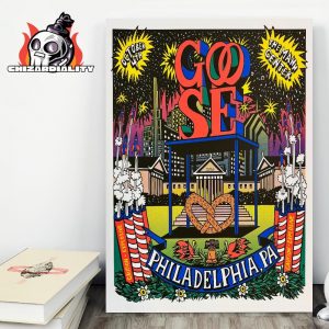Goose The Band Tour 2025 Event Poster At The Mann Center Philadelphia CA On October 4th 2025 Wall Decor Poster Canvas