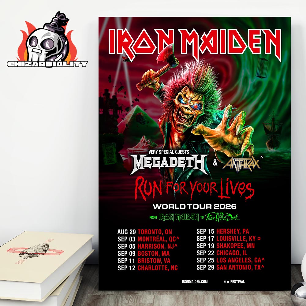 Iron Maiden Run For Your Lives World Tour 2026 From Iron Maiden To Fear The Dark Home Decor Poster Canvas Iron Maiden Run For Your Lives World Tour 2026 From Iron Maiden To Fear The Dark Home Decor Poster Canvas