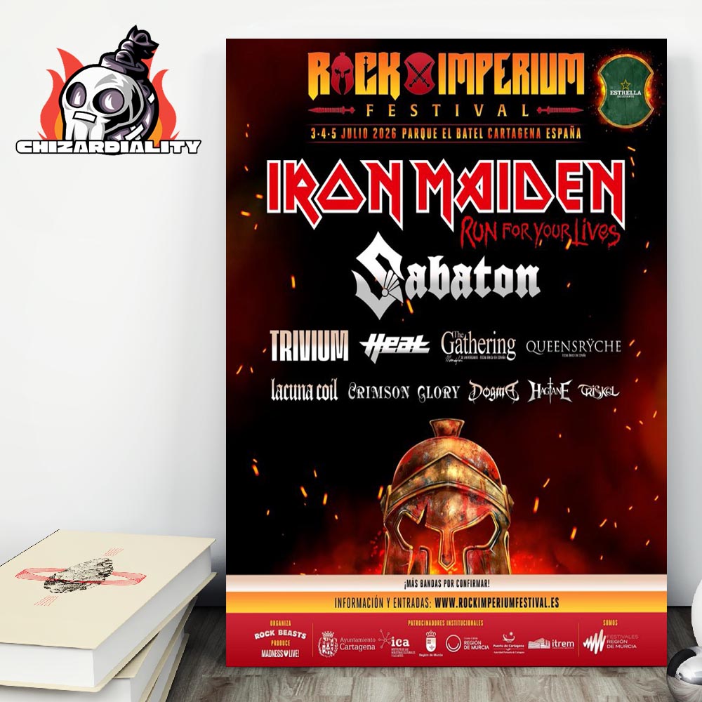 Iron Maiden Will Take The Run For Your Lives World Tour To Rock Imperium Festival In 2026 Wall Decor Poster Canvas Iron Maiden Will Take The Run For Your Lives World Tour To Rock Imperium Festival In 2026 Wall Decor Poster Canvas