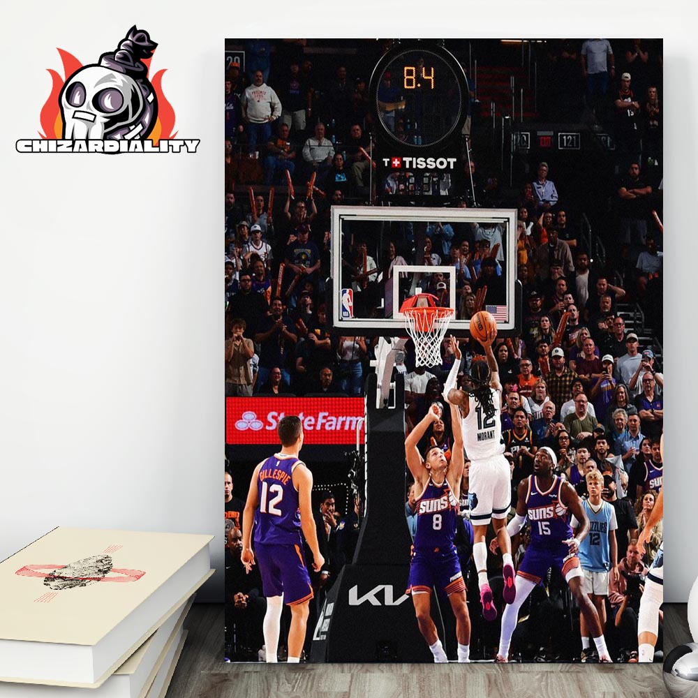 Ja Morant Game-Winning Shot Frame For Memphis Grizzlies Against Phoenix Suns NBA 2025 Home Decor Poster Canvas Ja Morant Game-Winning Shot Frame For Memphis Grizzlies Against Phoenix Suns NBA 2025 Home Decor Poster Canvas