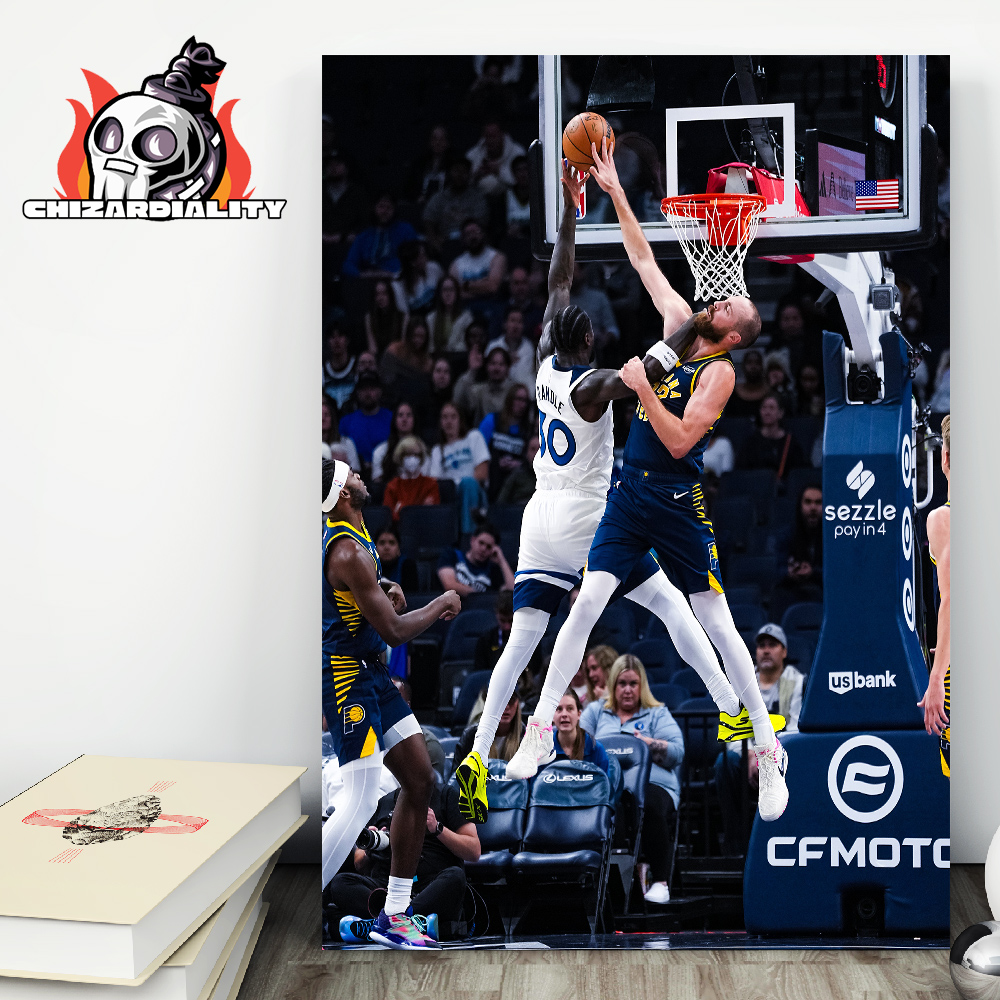 Jay Huff Block Julius Randle Protecting Pacers Paint 2025-2026 NBA Regular Pacers Versus Timberwolves Home Decor Poster Canvas Jay Huff Block Julius Randle Protecting Pacers Paint 2025-2026 NBA Regular Pacers Versus Timberwolves Home Decor Poster Canvas