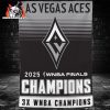 Las Vegas Aces 2025 WNBA Finals Champions 3x WNBA Finals Champions Garden House Two Sided Flag