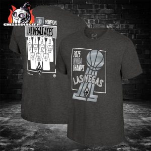Las Vegas Aces Stadium Unisex 2025 WNBA Finals Champions Jersey Roster Two Sided Classic T-Shirt