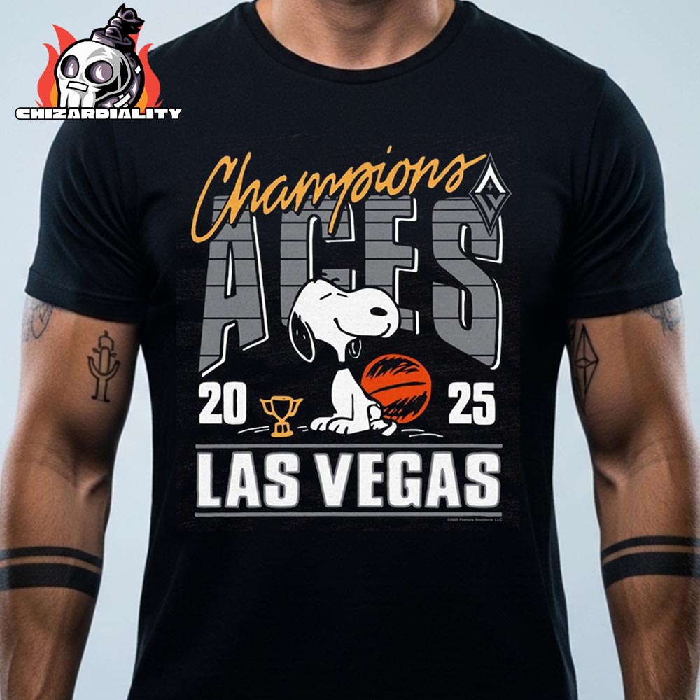 Las Vegas Aces Unisex 2025 WNBA Finals Champions Snoopy Classic T-Shirt Las Vegas Aces Unisex 2025 WNBA Finals Champions Snoopy Classic T-Shirt