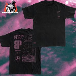 Linkin Park Brooklyn Projects Black Tee LPU Merchandise Two Sided Classic T-Shirt Linkin Park Brooklyn Projects Black Tee LPU Merchandise Two Sided Classic T-Shirt