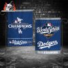 Los Angeles Dodgers 2025 National League Champions Locker Room Double-Sided Celebration Garden House Flag