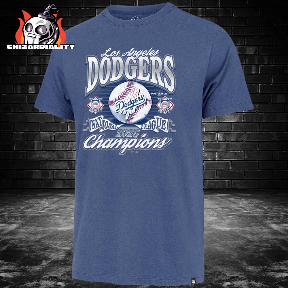 Los Angeles Dodgers 2025 National League Champions Franklin Classic T-Shirt Los Angeles Dodgers 2025 National League Champions Franklin Classic T-Shirt