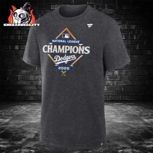 Los Angeles Dodgers 2025 National League Champions Locker Room Classic T-Shirt