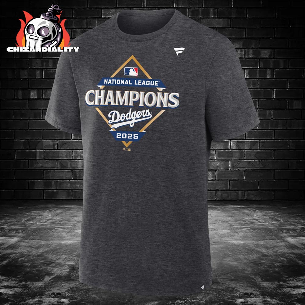 Los Angeles Dodgers 2025 National League Champions Locker Room Classic T-Shirt Los Angeles Dodgers 2025 National League Champions Locker Room Classic T-Shirt