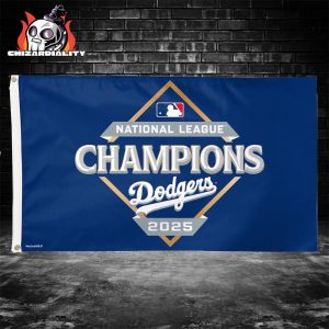 Los Angeles Dodgers 2025 National League Champions Locker Room Double-Sided Celebration Garden House Flag