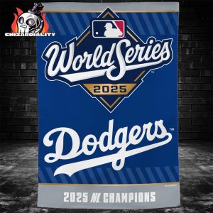 Los Angeles Dodgers National League Champions 2025 Double-Sided Garden House Flag