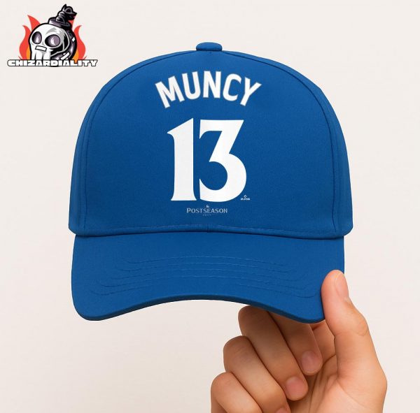 Max Muncy Los Angeles Dodgers 2025 World Series Name And Number Snapback Classic Hat Cap