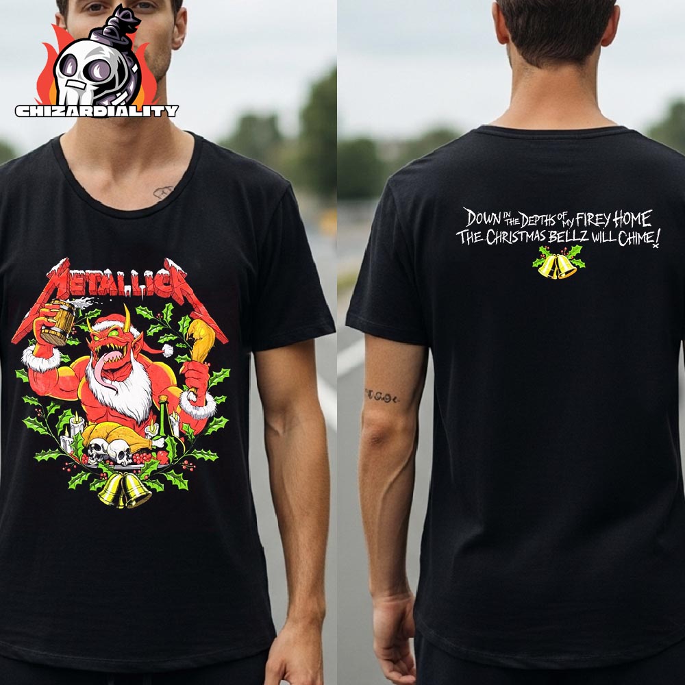 Metallica Holiday Bellz Demon Tee Christmas 2025 Holiday Gift Two Sided Classic T-Shirt Metallica Holiday Bellz Demon Tee Christmas 2025 Holiday Gift Two Sided Classic T-Shirt