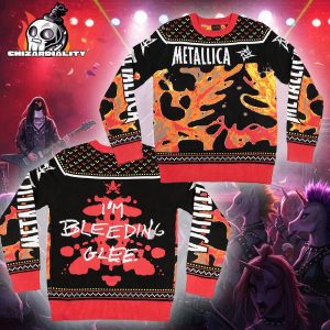 Metallica I’m Bleeding Glee Holiday Sweater 2025 Chrismast Ugly Sweater