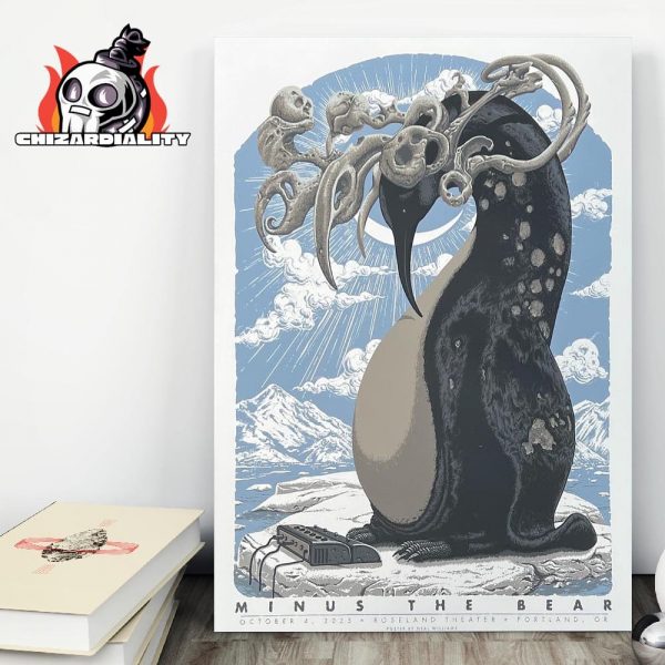 Minus The Bear Artwork Poster At Roseland Theater Portland OR On October 4th 2025 Wall Decor Poster Canvas