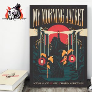 My Morning Jacket With Balthvs At The Anthem Washington DC On October 8th 2025 Wall Decor Poster Canvas