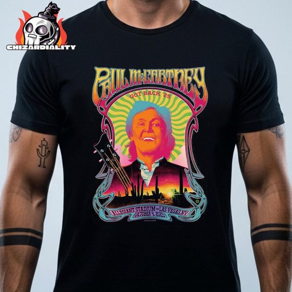 Paul McCartney Got Back Tour 2025 At Allegiant Stadium In Las Vegas NV On October 4th 2025 Classic T-Shirt