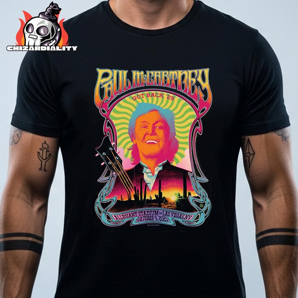 Paul McCartney Got Back Tour 2025 At Allegiant Stadium In Las Vegas NV On October 4th 2025 Classic T-Shirt Paul McCartney Got Back Tour 2025 At Allegiant Stadium In Las Vegas NV On October 4th 2025 Classic T-Shirt