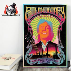 Paul McCartney Got Back Tour 2025 At Allegiant Stadium In Las Vegas NV On October 4th 2025 Home Decor Poster Canvas