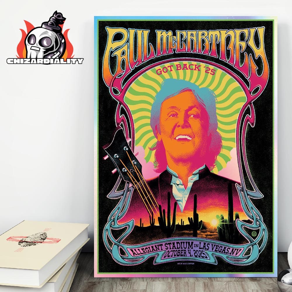Paul McCartney Got Back Tour 2025 At Allegiant Stadium In Las Vegas NV On October 4th 2025 Home Decor Poster Canvas Paul McCartney Got Back Tour 2025 At Allegiant Stadium In Las Vegas NV On October 4th 2025 Home Decor Poster Canvas