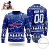 Personalized Buffalo Bills Custom Name Ugly Christmas Sweater Xmas Gift Buffalo Bills Ugly Sweater