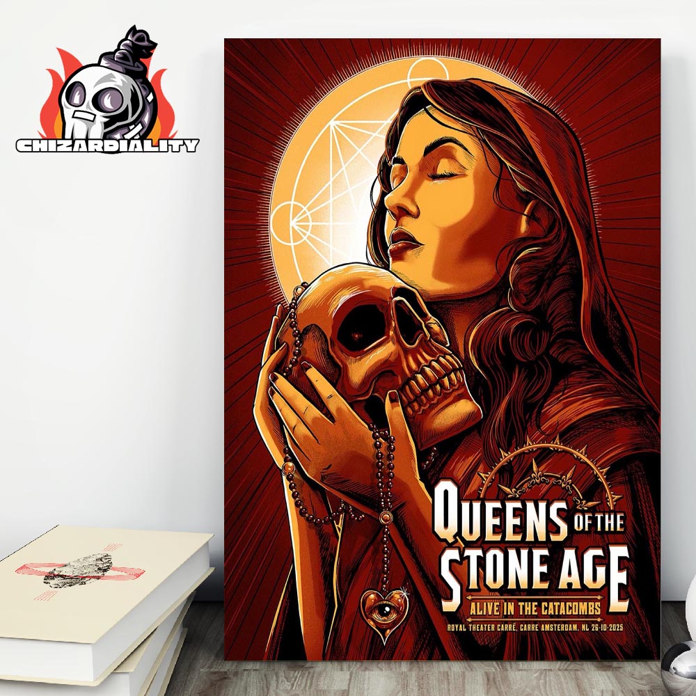 Queens Of The Stone Age Alive In The Catacombs Live Poster At Royal Theatre Carre Amsterdam NL On October 26th 2025 Home Decor Poster Canvas Queens Of The Stone Age Alive In The Catacombs Live Poster At Royal Theatre Carre Amsterdam NL On October 26th 2025 Home Decor Poster Canvas
