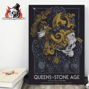 Queens Of The Stone Age Alive In The Catacombs Poster At Baloise Session Basel CH On 21st October 2025 Wall Decor Poster Canvas