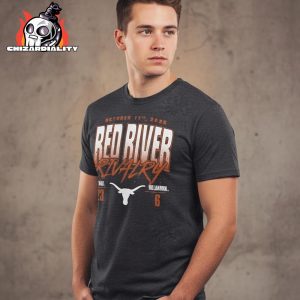 Red River Rivalry NCAA Football Texas Longhorns Vs Oklahoma Sooners 2025 Score Classic T-Shirt