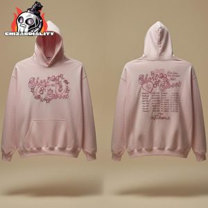 Sabrina Carpenter 2025 Short N Sweet Tour 5 Nights At Madison Square Garden New York Tour Pink Hoodie Two Sided Classic T-Shirt Sabrina Carpenter 2025 Short N Sweet Tour 5 Nights At Madison Square Garden New York Tour Pink Hoodie Two Sided Classic T-Shirt