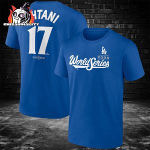 Shohei Ohtani Los Angeles Dodgers 2025 World Series Name And Number Two Sided Classic T-Shirt
