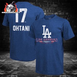 Shohei Ohtani Los Angeles Dodgers 2025 World Series National League Champion Name And Number Two Sided Classic T-Shirt