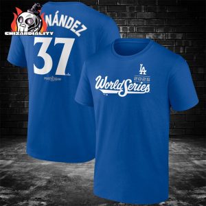 Teoscar Hernández Los Angeles Dodgers 2025 World Series Name And Number Two Sided Classic T-Shirt