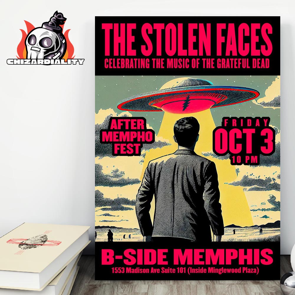 The Stolen Faces Celebrating The Music Of The Grateful Dead At After Mempho Fest On Friday Oct 3rd 2025 Wall Decor Poster Canvas The Stolen Faces Celebrating The Music Of The Grateful Dead At After Mempho Fest On Friday Oct 3rd 2025 Wall Decor Poster Canvas