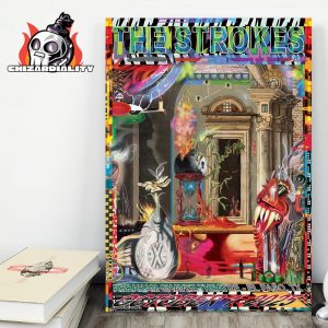 The Strokes Poster Live At Abraham Chavez Theatre EL Paso TX On October 1st 2025 Wall Decor Poster Canvas