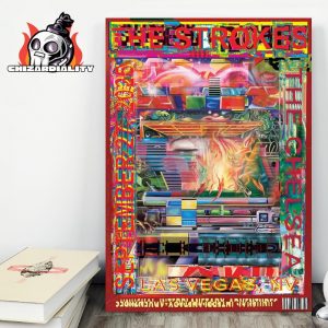 The Strokes Poster Live At The Chelsea Las Vegas NV On September 27th 2025 Wall Decor Poster Canvas
