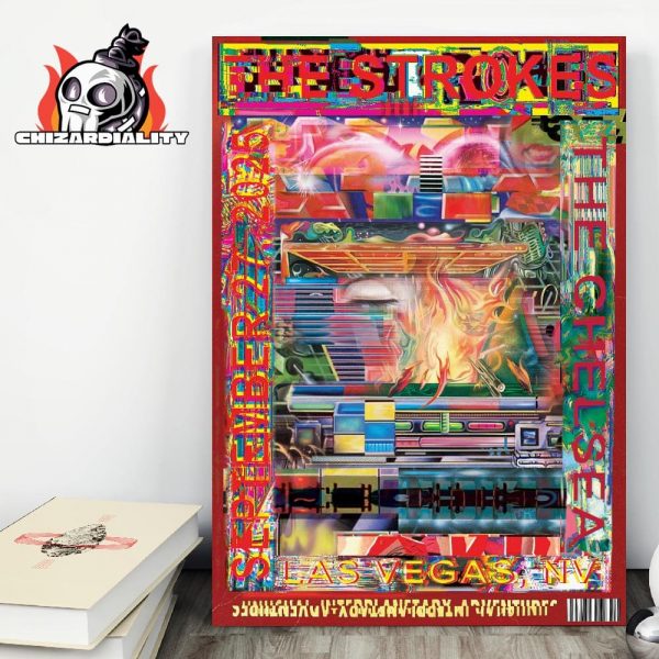 The Strokes Poster Live At The Chelsea Las Vegas NV On September 27th 2025 Wall Decor Poster Canvas