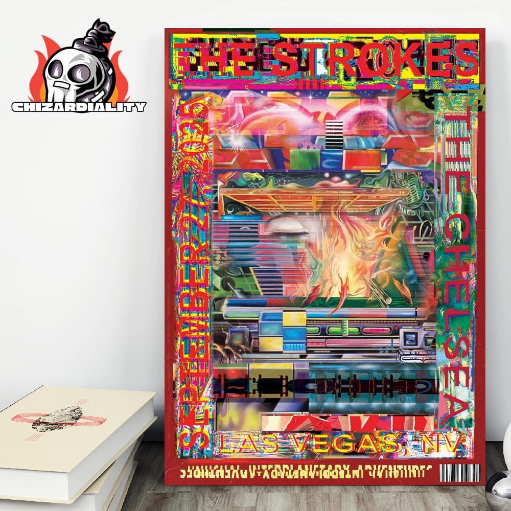 The Strokes Poster Live At The Chelsea Las Vegas NV On September 27th 2025 Wall Decor Poster Canvas The Strokes Poster Live At The Chelsea Las Vegas NV On September 27th 2025 Wall Decor Poster Canvas