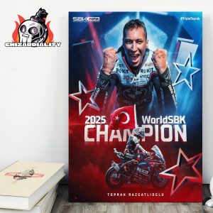 Toprak Razgatlioglu Is The 2025 WorldSBK Champion Second Consecutive Title With BMW Home Decor Poster Canvas